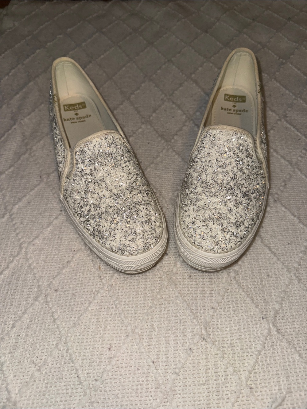 Keds for Kate Spade Triple Decker Glitter Slip-On Sneakers